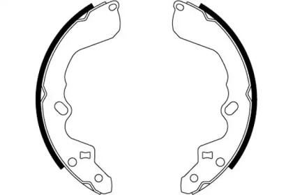 Комлект тормозных накладок HELLA 8DB 355 000-511