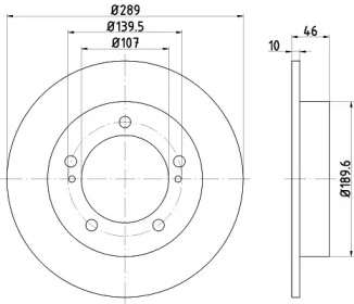 Тормозной диск HELLA 8DD 355 101-291