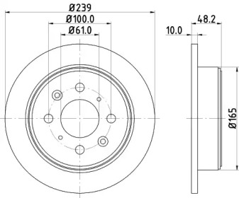 Тормозной диск HELLA 8DD 355 103-111