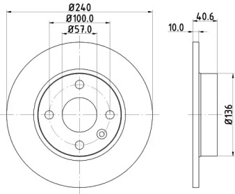 Тормозной диск HELLA 8DD 355 108-241