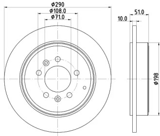 Тормозной диск HELLA 8DD 355 124-881