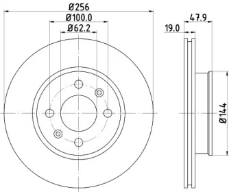 Тормозной диск HELLA 8DD 355 112-471