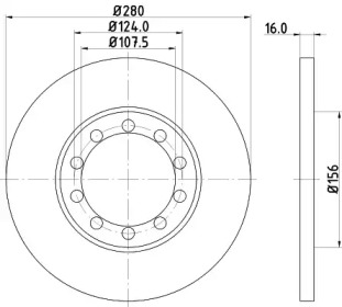 Тормозной диск HELLA 8DD 355 113-291