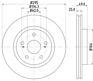 Тормозной диск HELLA 8DD 355 113-621