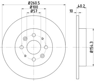 Тормозной диск HELLA 8DD 355 114-081