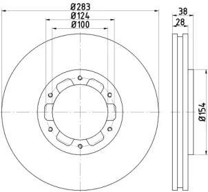 Тормозной диск HELLA 8DD 355 118-441