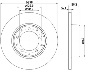 Тормозной диск HELLA 8DD 355 117-271