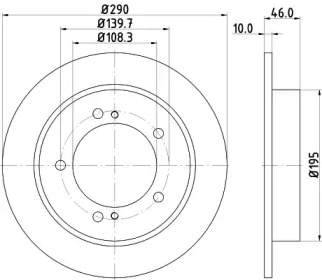 Тормозной диск HELLA 8DD 355 117-941