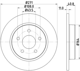 Тормозной диск HELLA 8DD 355 118-221