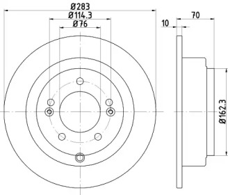 Тормозной диск HELLA 8DD 355 118-091