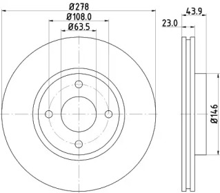 Тормозной диск HELLA 8DD 355 118-181