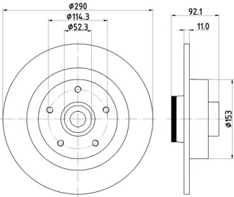 Тормозной диск HELLA 8DD 355 119-301