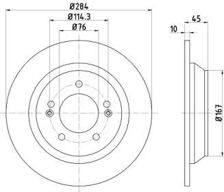 Тормозной диск HELLA 8DD 355 120-471