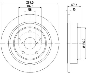 Тормозной диск HELLA 8DD 355 122-491