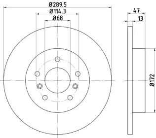 Тормозной диск HELLA 8DD 355 122-771