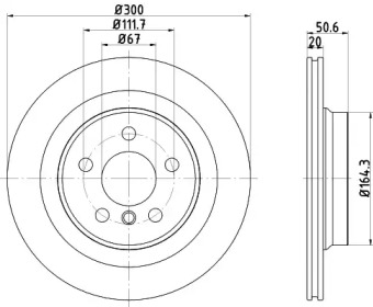 Тормозной диск HELLA 8DD 355 122-631