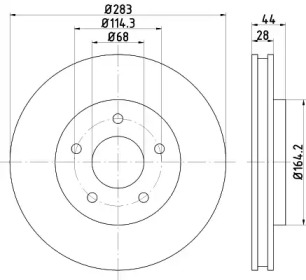 Тормозной диск HELLA 8DD 355 125-071