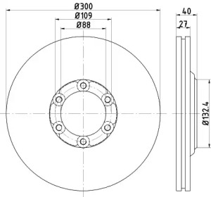 Тормозной диск HELLA 8DD 355 125-231