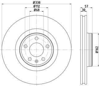 Тормозной диск HELLA 8DD 355 125-171