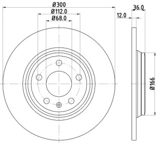 Тормозной диск HELLA 8DD 355 125-191