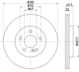 Тормозной диск HELLA 8DD 355 125-381