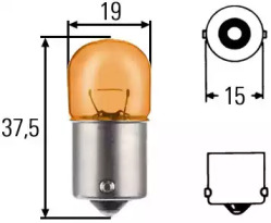 Лампа накаливания, фонарь указателя поворота HELLA 8GA 002 071-051