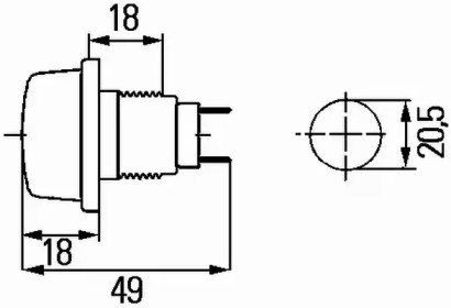 Фонарь HELLA 2PF 003 563-177