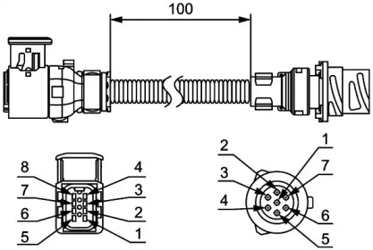 Комплект проводов, дополнительное заднее освещение HELLA 8KA 211 923-002