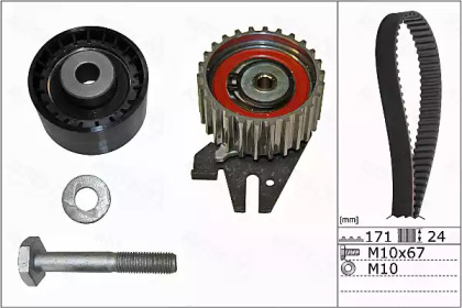 Комплект ремня ГРМ AUTEX 702914