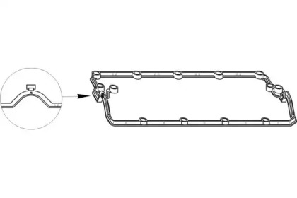 Прокладка, крышка головки цилиндра TOPRAN 112 394