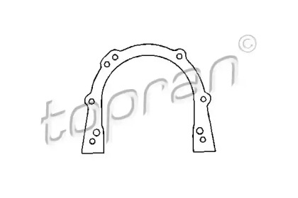 Прокладка, крышка картера (блок-картер двигателя) TOPRAN 100 194