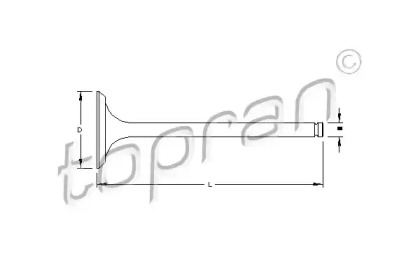 Клапан TOPRAN 201 272