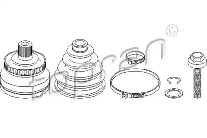 Шарнирный комплект TOPRAN 104 335
