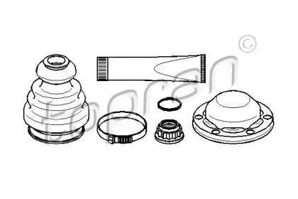 Комплект пыльника TOPRAN 111 633