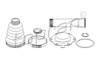 Комплект пыльника TOPRAN 110 968