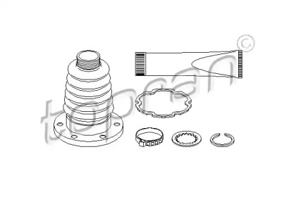 Комплект пыльника TOPRAN 111 782