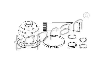 Комплект пыльника TOPRAN 111 636