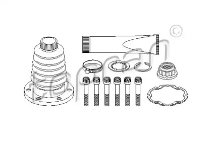 Комплект пыльника TOPRAN 108 215