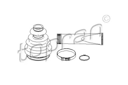 Комплект пыльника TOPRAN 111 665