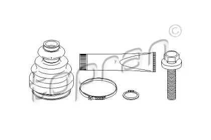 Комплект пыльника TOPRAN 111 673