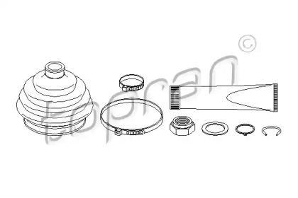 Комплект пыльника TOPRAN 102 625