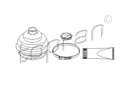 Комплект пылника, приводной вал TOPRAN 108 928