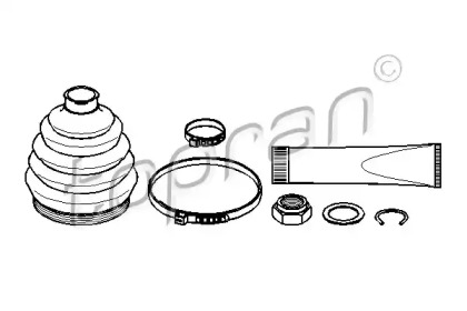 Комплект пыльника TOPRAN 102 816