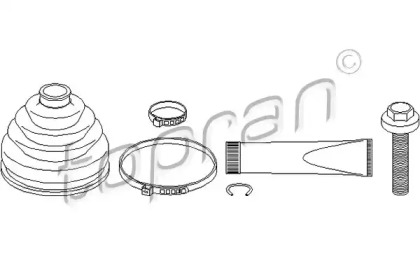 Комплект пылника, приводной вал TOPRAN 107 079