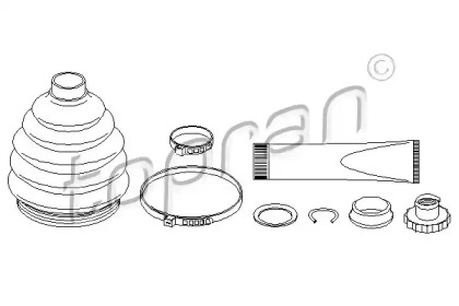 Комплект пыльника TOPRAN 111 664