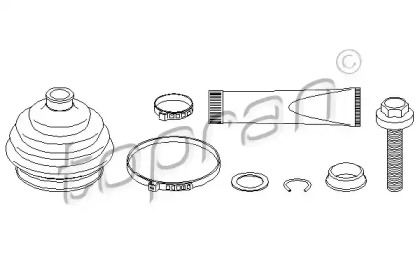 Комплект пыльника TOPRAN 108 369