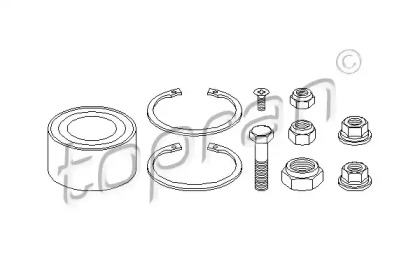 Комплект подшипника TOPRAN 103 510