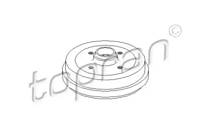 Тормозный барабан TOPRAN 102 824