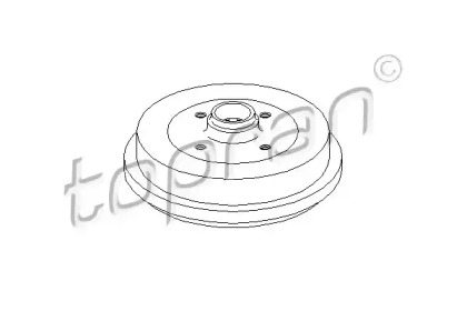 Тормозный барабан TOPRAN 103 058