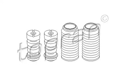 Пылезащитный комплект, амортизатор TOPRAN 914 106